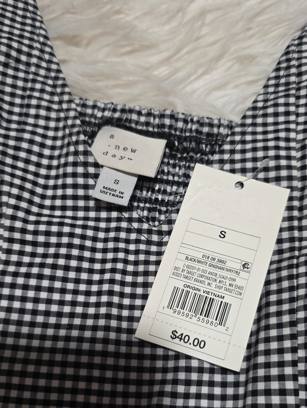 NWT A New Day Gingham Corset Midi Dress-Small - Picture 6 of 12